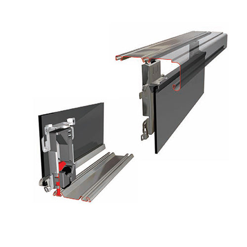 SpacePro J Track Set For Fixed Size Doors up to 3606mm