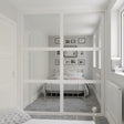 White Shaker Sliding Door Wardrobe Kit - 2 Door 3 Panel Mirror - Made To Measure - Bedrooms Plus