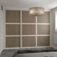 White Shaker Sliding Door Wardrobe Kit - 3 Door 3 Panel Shorewood - Made To Measure - Bedrooms Plus