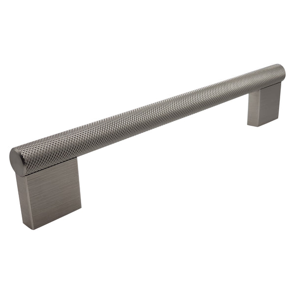 Broxburn Knurled Bar Handle 192mm - Stainless Steel Effect Cabinet Door Handles