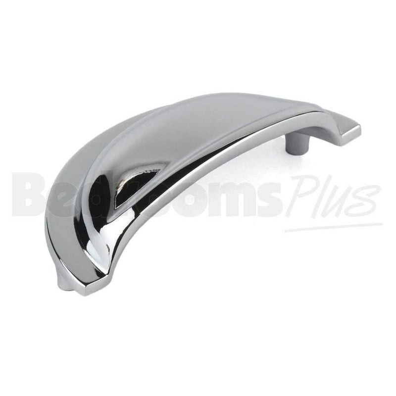 Chrome Drawer Cup Pull Handle M4TEC Cromarty D8 - Bedrooms Plus