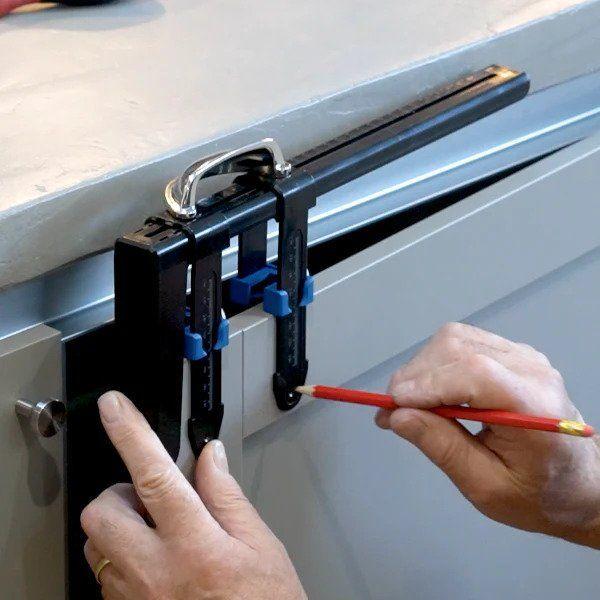 H-Jig Cabinet Handle Drilling Jig - Save time with accurate drilling - Bedrooms Plus