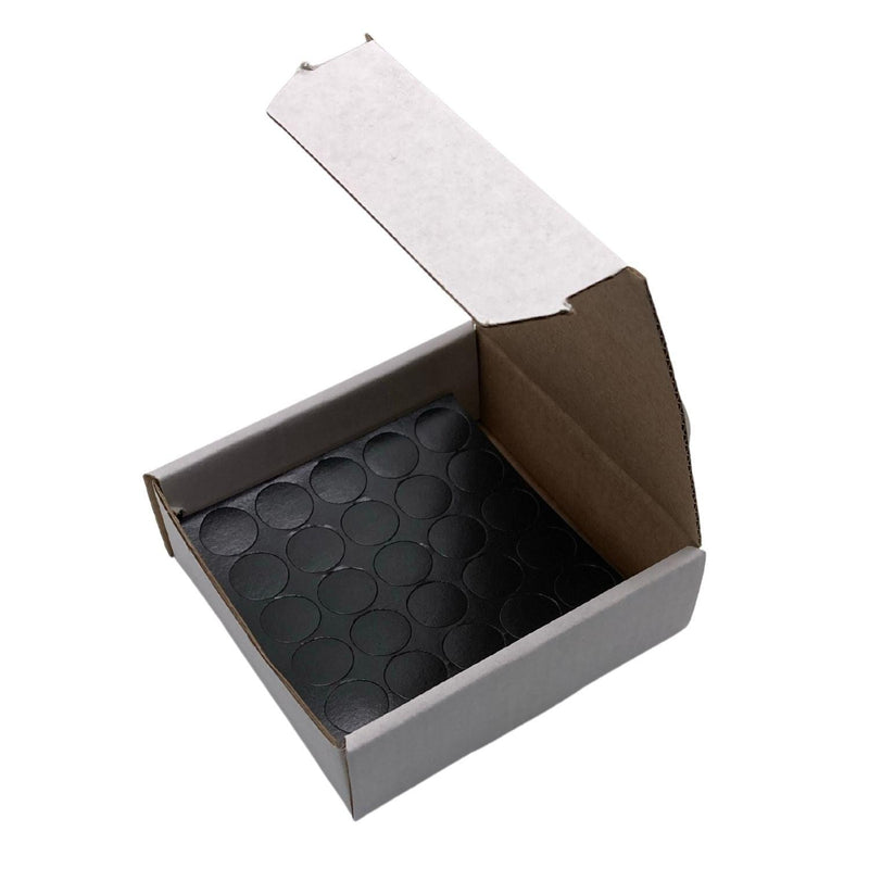 KwikCaps Self Adhesive Screw Cover Caps - Smooth Black - Egger U999 SM (325) - Bedrooms Plus