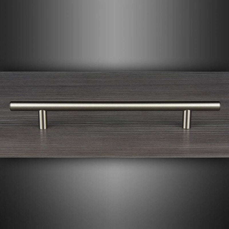 T-Bar Brushed Nickel Cupboard Door Cabinet Handle M4TEC Balintore D4 - Bedrooms Plus
